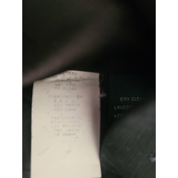 Vtg Lauren Ralph Lauren Dbl Breasted Wool Blend Blazer Wmn 8 Knee Length Preppy - Picture 9 of 10